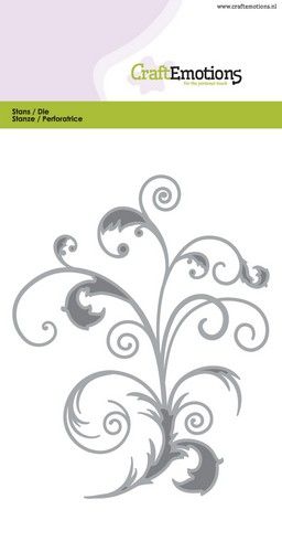 CraftEmotions Die - swirl Card 10,5x14,8cm (115633/0506) (AFGEPRIJSD)