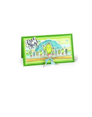 Sizzix Framelits Die Set 3PK w/stamps Sending Hugs - Jen Long (662682) (AFGEPRIJSD)