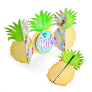 Sizzix Thinlits Die Set 10PK Card Pineapple Fold-a-Long - Jen Long (03-18) (662727) (AFGEPRIJSD)