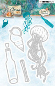 Studio Light Embossing Die 113 x 85 mm Ocean View nr.190 (STENCILOV190) (AFGEPRIJSD)