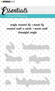 Studio Light Embossing Die Cut A6 Stencil Essentials nr.185 STENCILSL185 (AFGEPRIJSD)