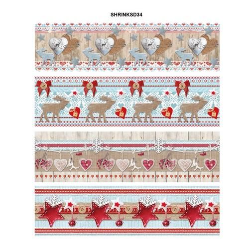 Studio Light krimpfolie 130 mm Scandinavian Winter nr 34 (SHRINKSD34)