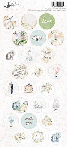 Piatek13 - Sticker sheet Truly Yours 03 P13-TRU-13 10,5x23 cm