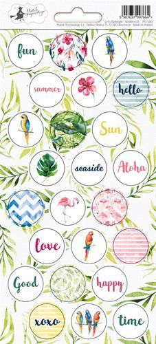 Piatek13 - Sticker sheet Let‘s flamingle 03 P13-280 10,5x23 cm