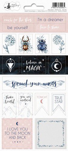 Piatek13 - Sticker sheet New moon 02 P13-361 10,5x23 cm