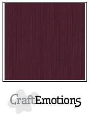 Linnenkarton CraftEmotions-A4-1185 (Burgundy)