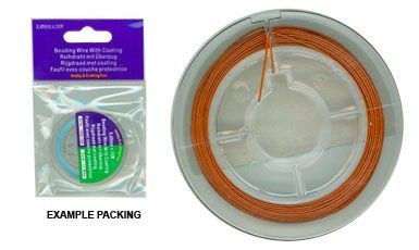 Beading wire 0,45 mm. 10 mt. brown (12009-1006)