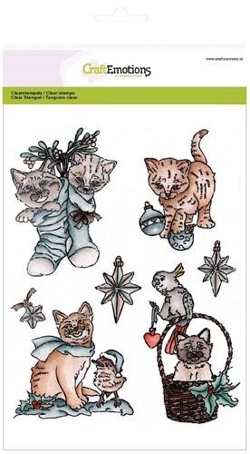 CraftEmotions clearstamps A5 - Christmas pets 2 (130501/3102) (AFGEPRIJSD)