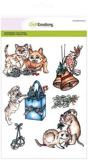 CraftEmotions clearstamps A5 - Christmas pets 3 (130501/3103) (AFGEPRIJSD)