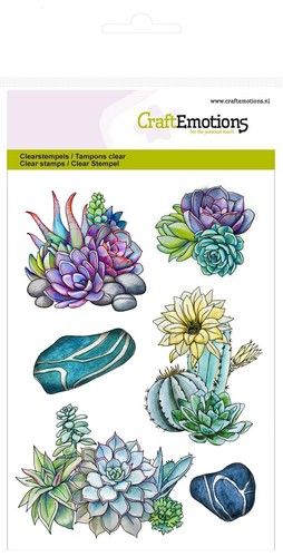 CraftEmotions clearstamps A6 - cactus vetplant Botanical Nature (130501/1255) (AFGEPRIJSD)