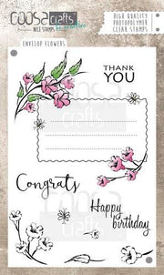 COOSA Crafts - clearstamps A6 - Envelope Flowers A6 (ENG) (130630/1033) (AFGEPRIJSD)