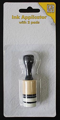 Nellies Choice kleine Chalk/Inkt applicator met 2 pads 2cm diam. 2 cm (IAP004)