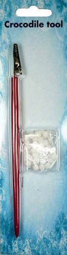 Nellie`s Choice Crocodile tool set 2 pcs/pkg with 50 pompoms (CROC002)