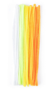 Vaessen Creative • Chenilledraden 6mm 50st. 30cm Geel (1601-007)