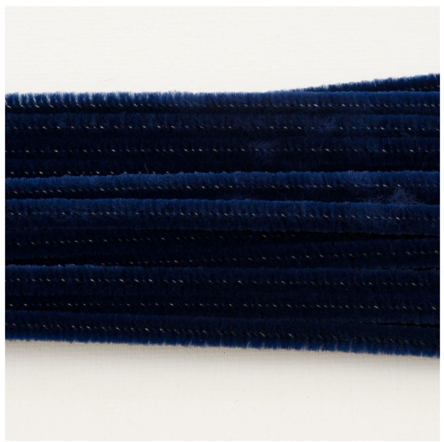 Vaessen Creative • Chenilledraden 6mm 25st. 30cm Marineblauw (1601-411)
