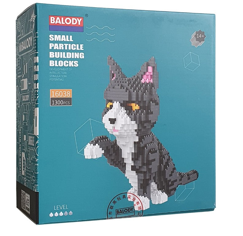 Balody Grijs witte kat (16038)