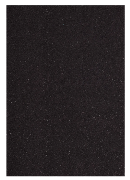 Vaessen Creative • Foam 2mm A4 - 1pcs - Glitter Zwart (1606-277)
