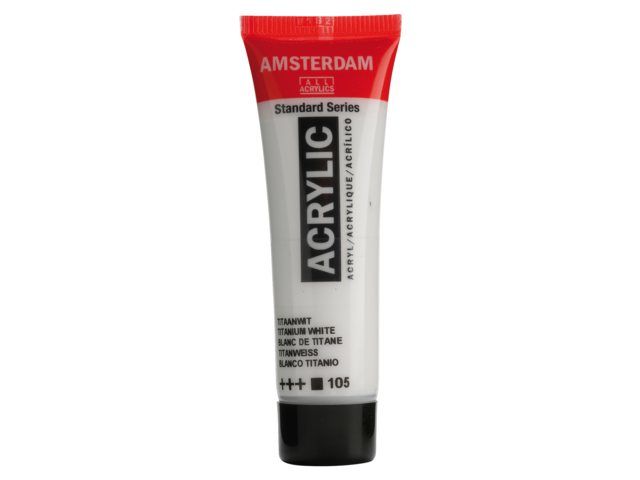 Amsterdam Acrylverf 20 ml Titaanwit (17041050)