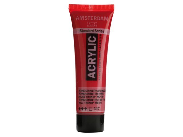 Amsterdam Acrylverf 20 ml Transparantrood Middel (17043170)