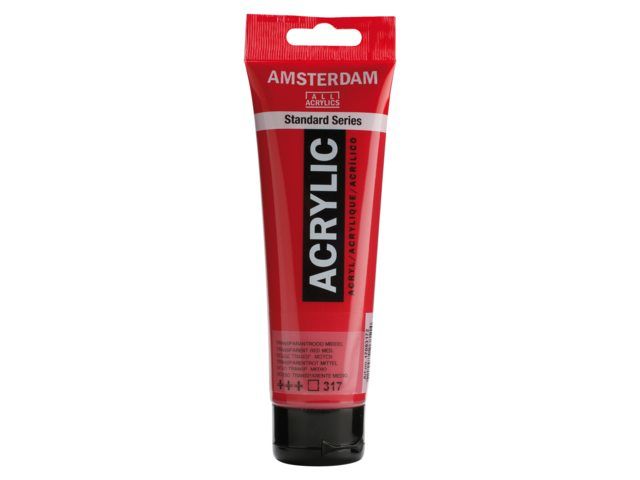 Amsterdam Acrylverf 120 ml Transparantrood Middel (17093172)