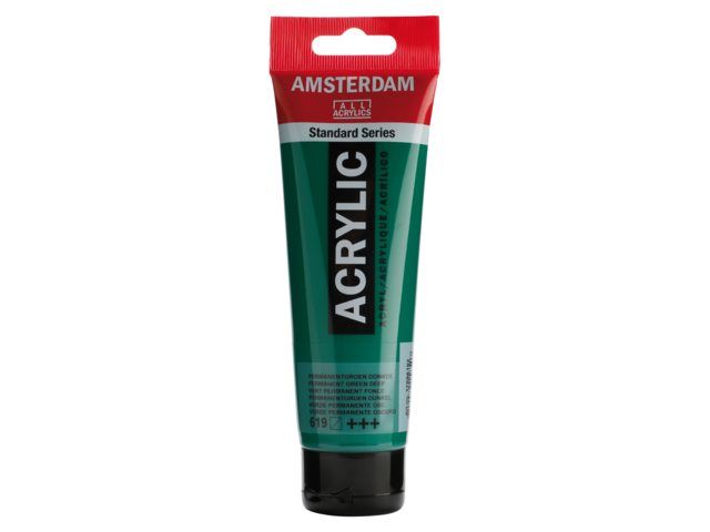 Amsterdam Acrylverf 120 ml Permanentgroen Donker (17096192)