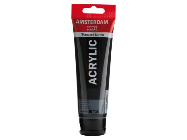 Amsterdam Acrylverf 120 ml Oxydzwart (17097352)