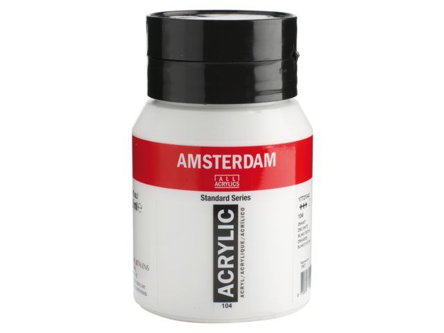 Amsterdam Acrylverf 500 ml 104 Zinkwit (17721042)