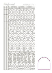 Hobbydots stickervel 017 - White (Adhesive)