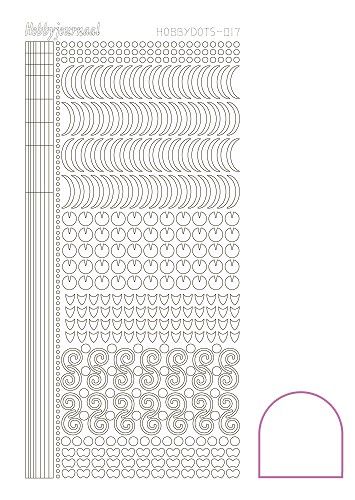 Hobbydots stickervel 017 - White (Adhesive)
