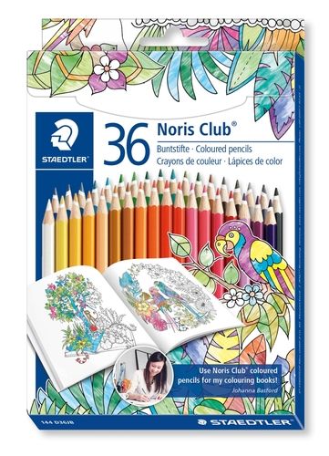 Noris Club kleurpotlood - set 36 st J. Basford (185 CD36JB)