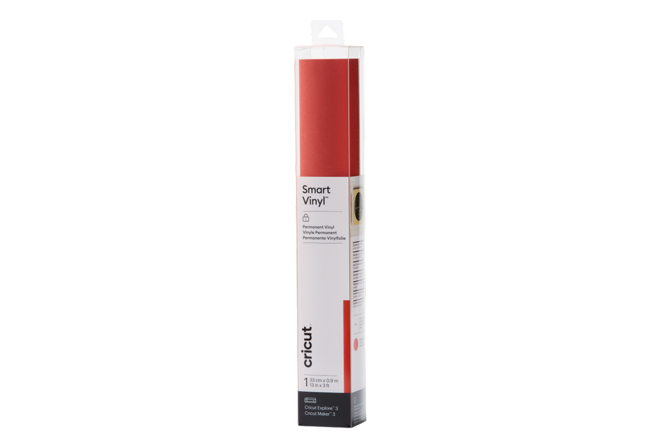 Cricut Smart Vinyl Permanent 33x90cm (Glanzend Rood) (2008616)