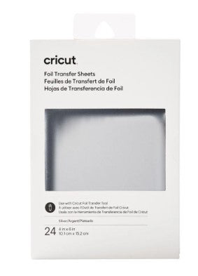 Cricut Foil Transfer Sheets 4 x 6" Silver 24 vel (2008713)
