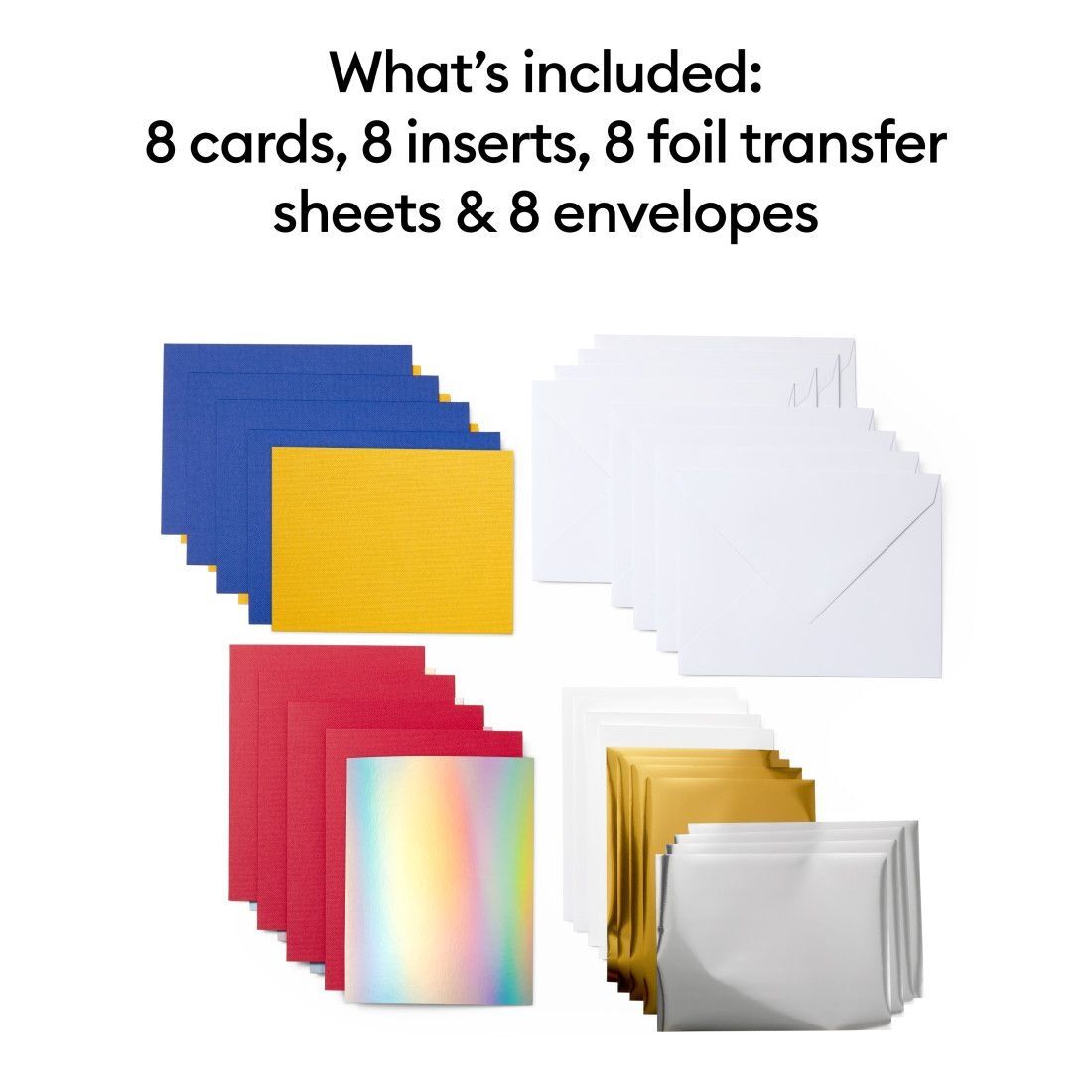 Cricut Joy Foil Transfer Insert Cards Small Celebration Sampler (8pcs) (2009202)