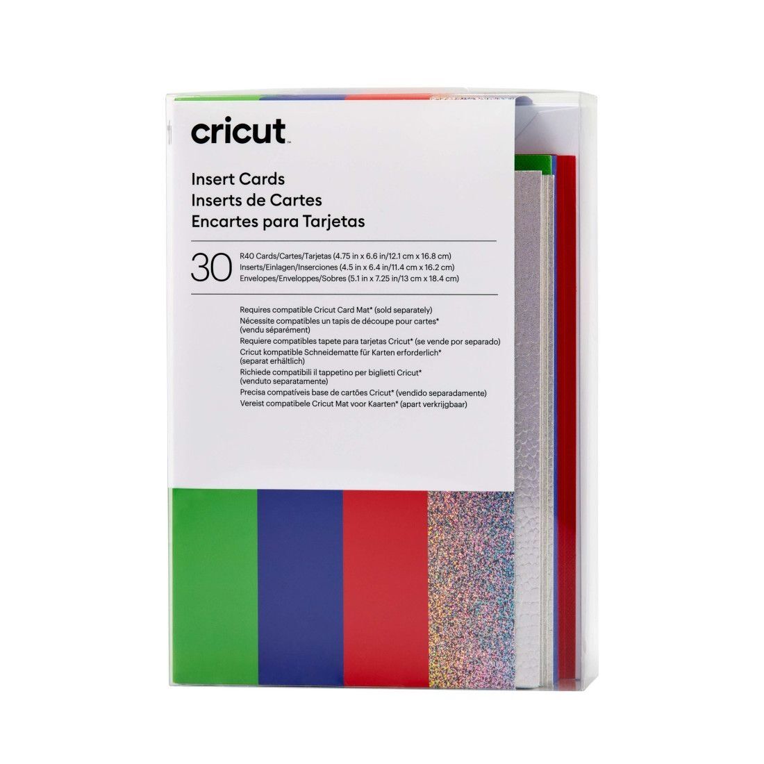 Cricut Insert Cards Rainbow Scales Sampler (R40 30pcs) (2009471)