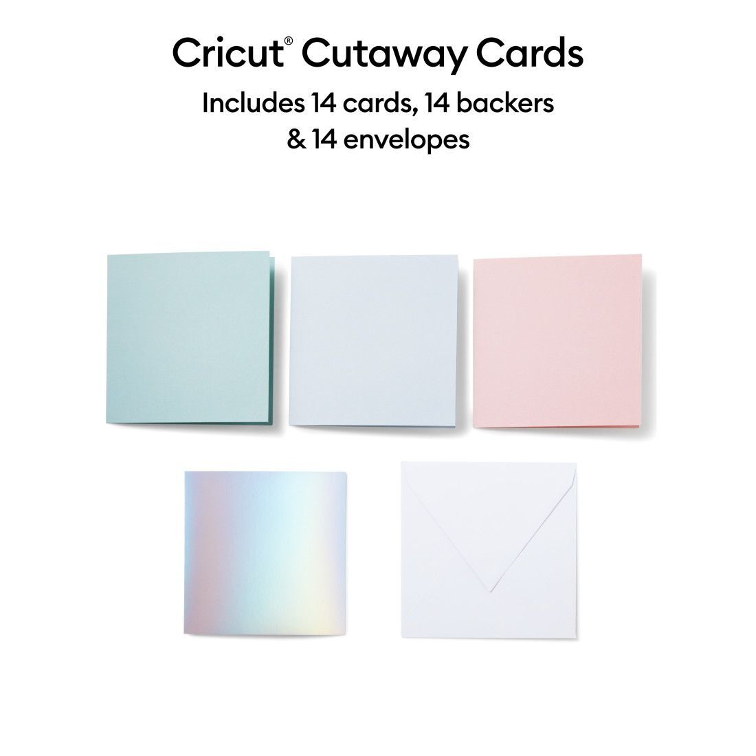 Cricut Cutaway Cards Pastel Sampler (S40 14pcs) (2009484)