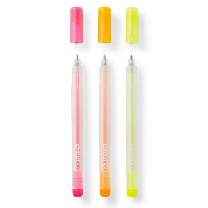 Cricut • Joy Glitter Gel pens 3-pack (Pink, Orange, Yellow) (2009963)