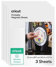 Cricut Printbare Magneetvellen A4 21 x 29,7 cm (3 vellen) (2012792)