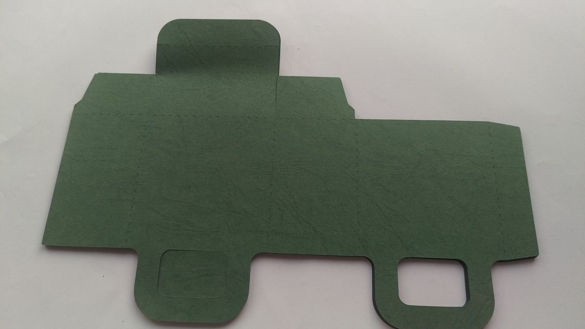Kartonnen Tasje Groen (AFGEPRIJSD)
