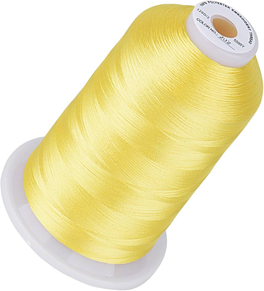 Premium Quality Polyester borduurgaren - 500m - Lemon Yellow - 202