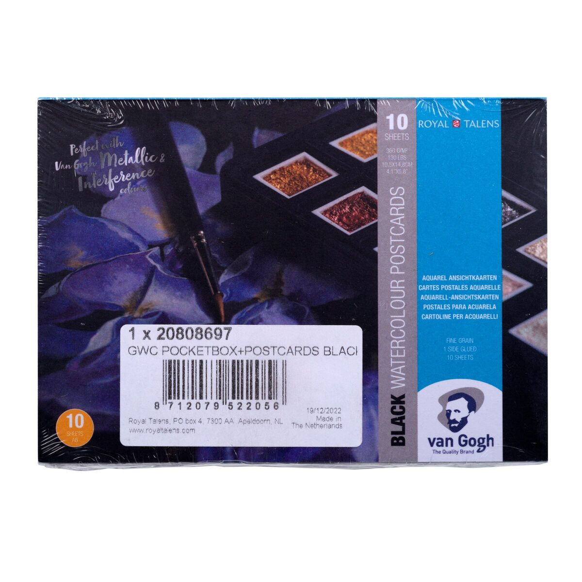 Aquarelverf pocket box Specialty + gratis postcards zwart (20808697)