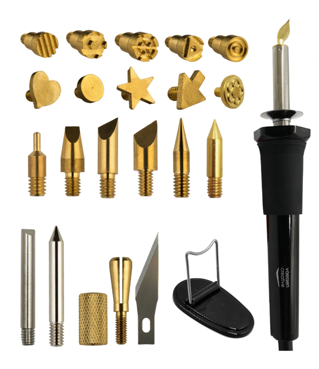 Vaessen Creative • Houtbrander set met 23 opzetstukken (21369)