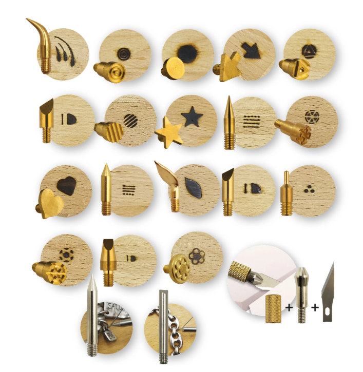 Vaessen Creative • Houtbrander set met 23 opzetstukken (21369)