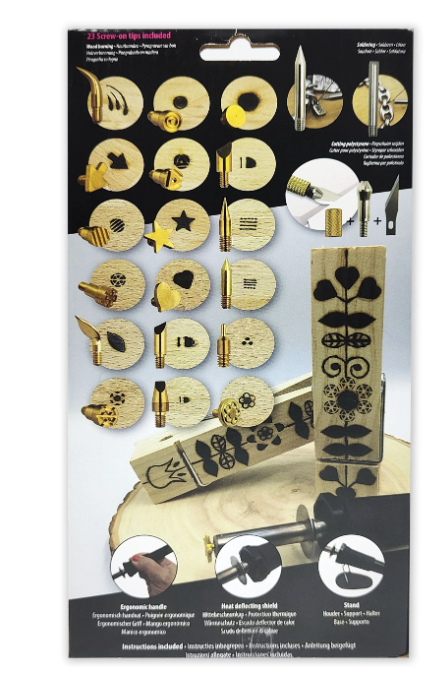 Vaessen Creative • Houtbrander set met 23 opzetstukken (21369)