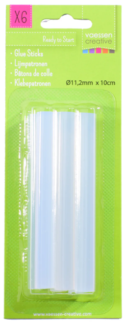Vaessen Creative • Lijmpatronen 11,2x100mm 6pcs (21535-06)