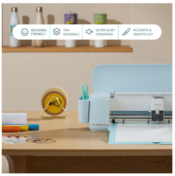 LOKLiK iCraft™ - Margriet Wit - Met gratis 20 vel vinyl en 5 vel Applicatie Tape (240453)