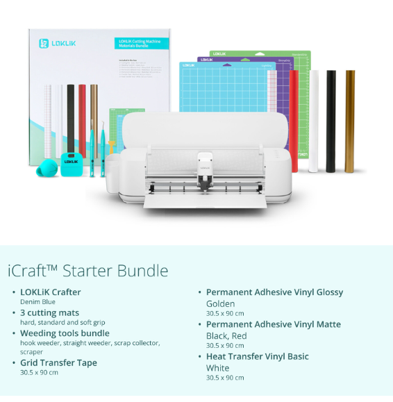 LOKLiK iCraft™ - Margriet Wit - Met gratis 20 vel vinyl en 5 vel Applicatie Tape (240453)