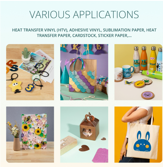 LOKLiK iCraft™ - Bubbelblauw - Met gratis 20 vel vinyl en 5 vel Applicatie Tape (240460)
