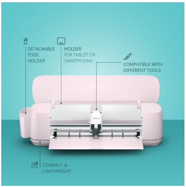 LOKLiK iCraft™ - Pastel Roze - Met gratis 20 vel vinyl en 5 vel Applicatie Tape (240477)