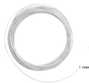 Aluminiumdraad zilverkleur 1 mm 10 MT (24239-002)