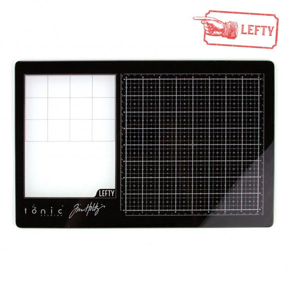 Tonic Studios Tools - Travel Glass media mat (40,0x26,0cm) Linkshandig 2632e Tim Holtz